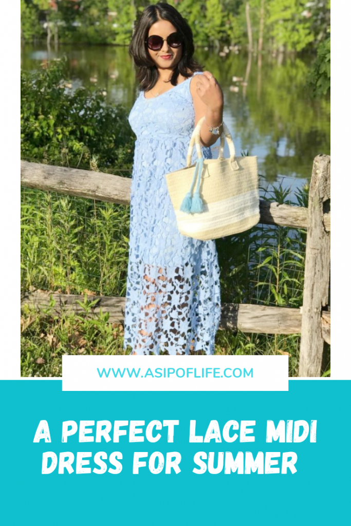 perfect lace midi dress for Summer 