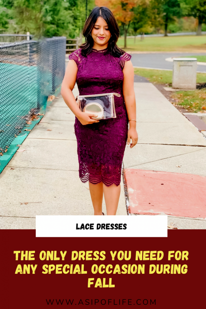 The only lace dress you need for any special occasion for Fall