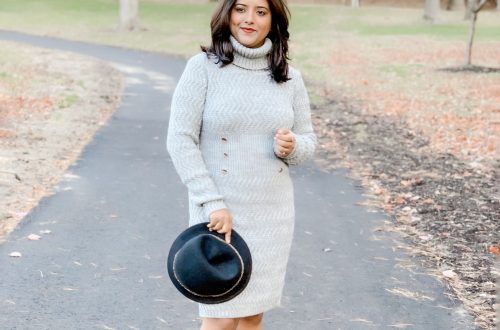 How to wear a sweater dress